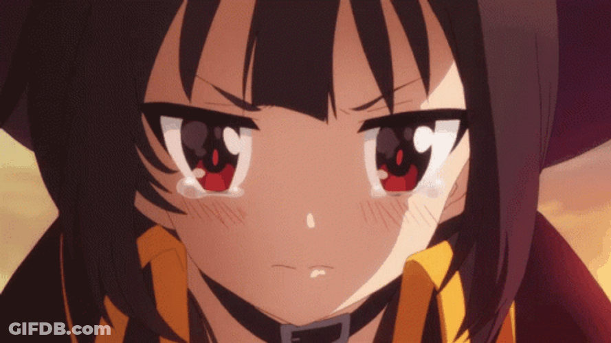Megumin With Teary Eyes GIF