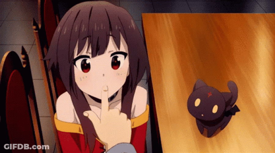 Megumin With Wagging Cat GIF