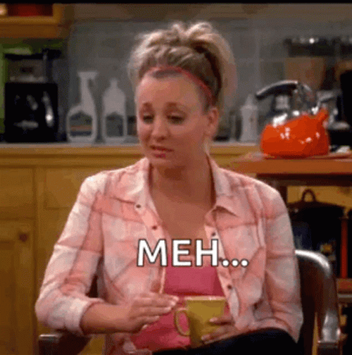 Meh Face Girl In Pink GIF