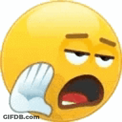 Meh Smiley Says Blah Blah Blah GIF