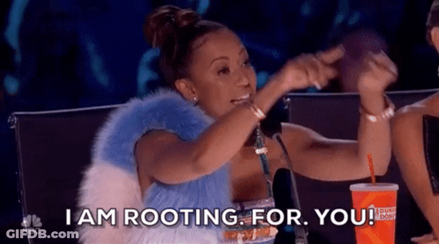 Mel B Best Wishes Rooting For You GIF