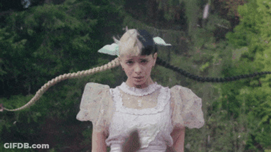 Melanie Martinez Flowing Floating Hair GIF