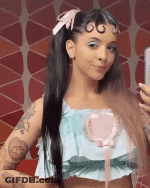 Melanie Martinez Sticking Out Her Tongue GIF