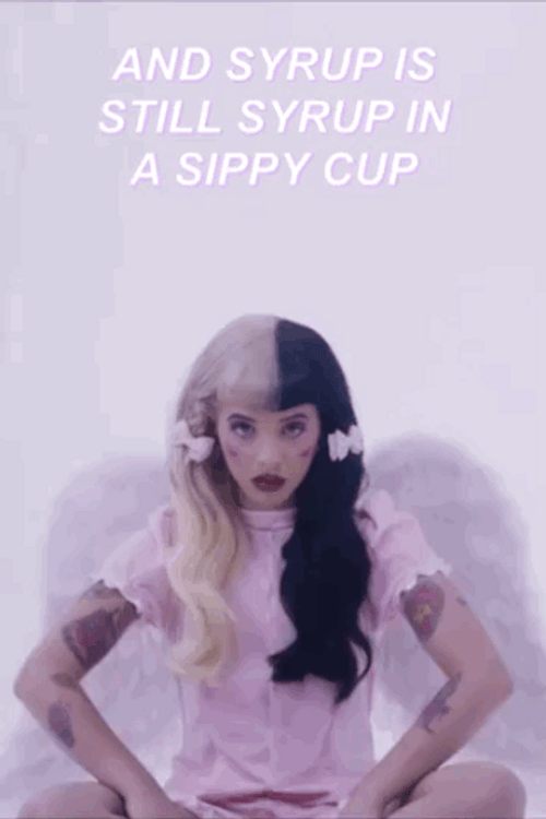 Melanie Martinez Syrup In Sippy Cup GIF