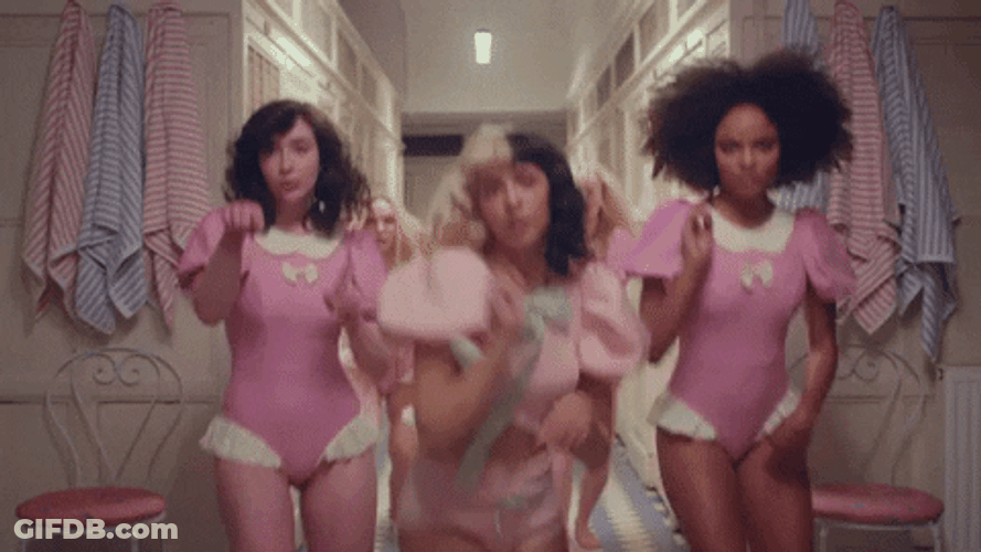 Melanie Martinez Wit Back Up Dancers GIF