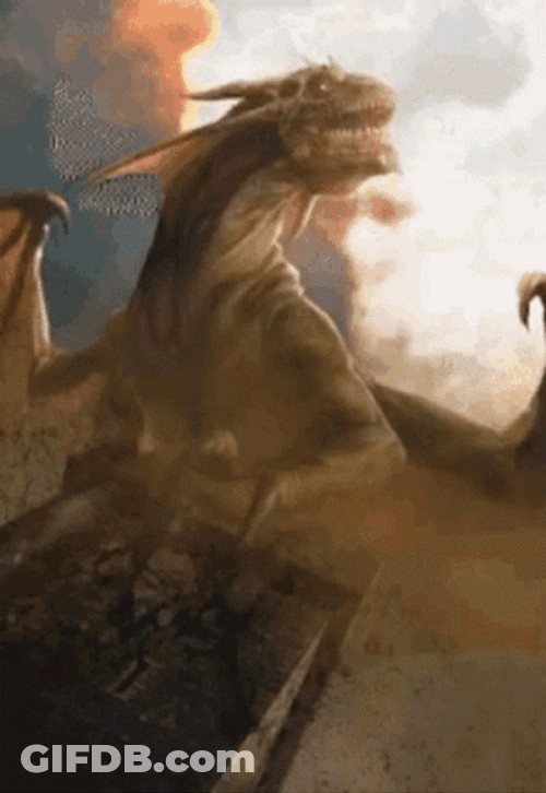 Meleys Red Queen Animated Dragon GIF
