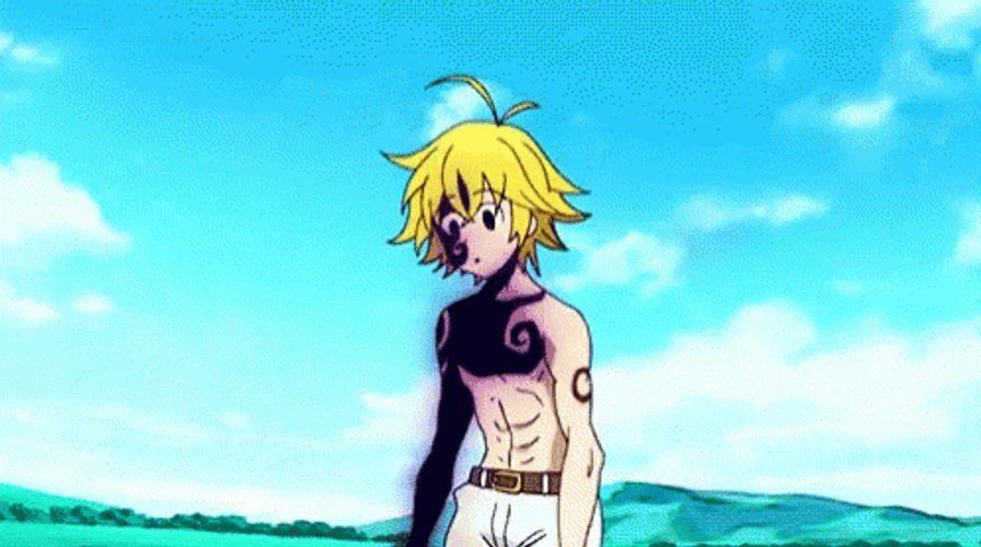Meliodas Black Wings GIF