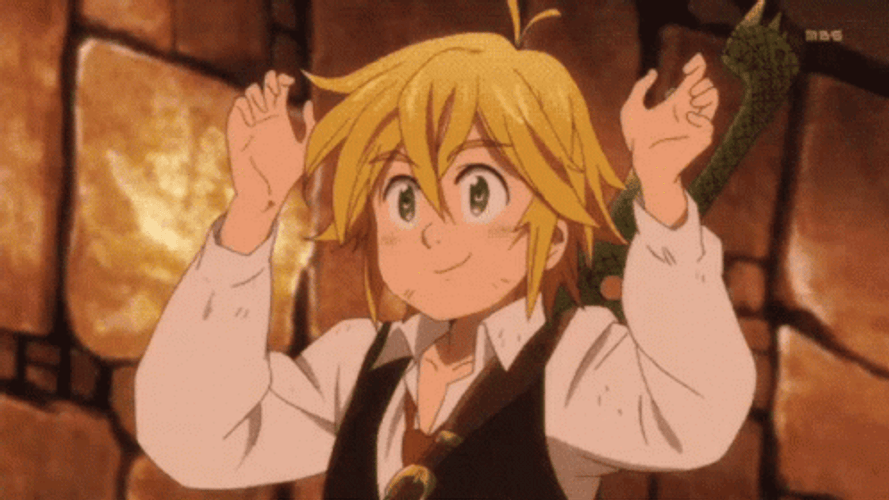 Meliodas Happy Excited Reaction GIF