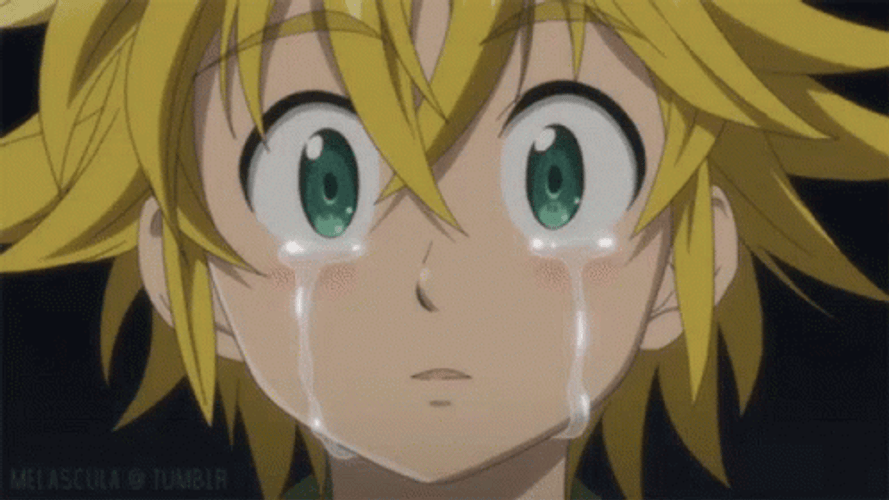 Meliodas Smile Crying GIF