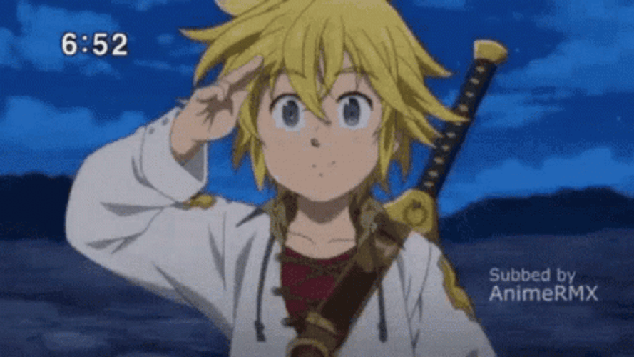 Meliodas Yo Salute GIF