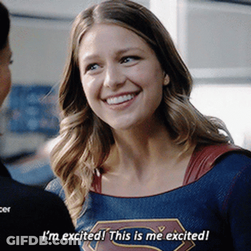 Melissa Benoist Filled With Joy And Excitement GIF