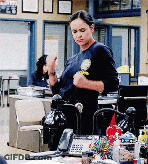 Melissa Fumero Victory Dance GIF