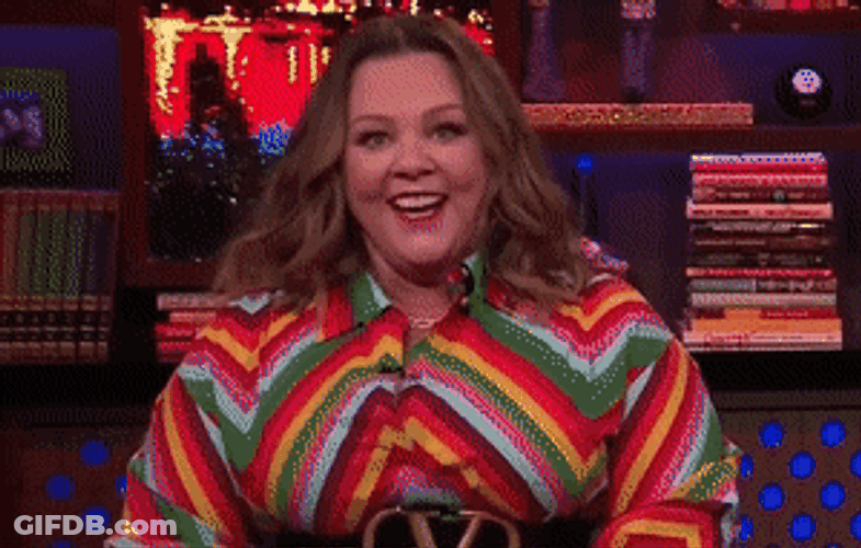 Melissa McCarthy Double Hand Wave GIF