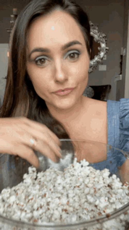 Melissa Salaman Eating Popcorn GIF