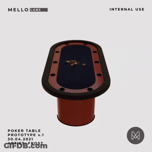 Mello Labs Poker Table Prototype V.1 Artist Frost 30.04.2021 GIF