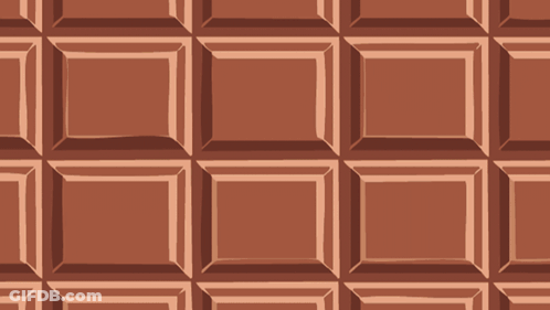 Melted Chocolate Bar Close Up GIF