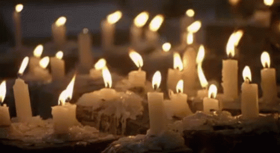Melted White Bougie GIF
