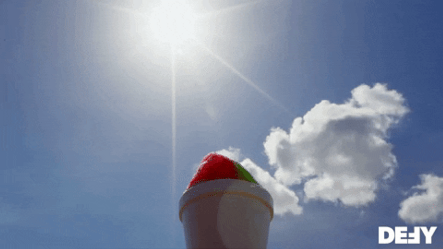 Melting Ice Cream Under The Sun GIF