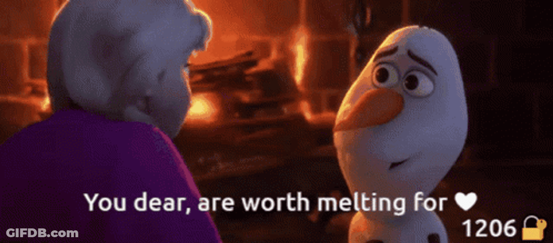 Melting Olaf Disney GIF
