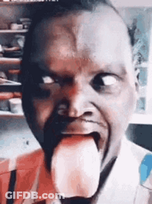 Meme Faces Man His Mouth And Tongue GIF