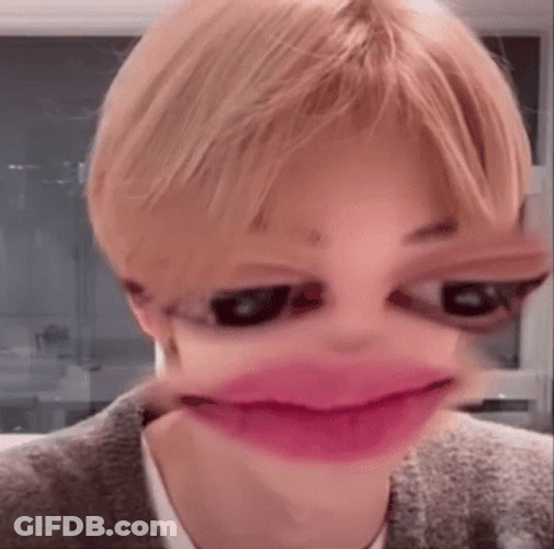 Meme Faces NCT Sungchan With Big Eyes Lips GIF