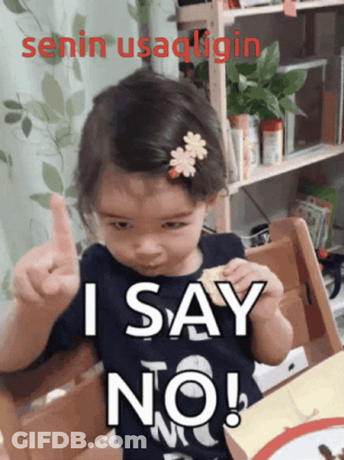 Meme I Say No Cute Kid GIF