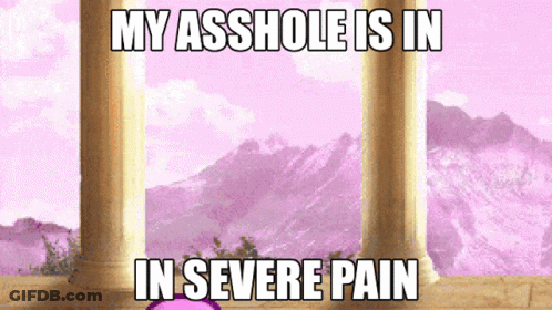 Meme My Asshole Is In Severe Pain With Mountains GIF