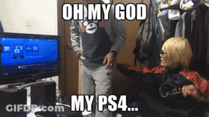 Meme Oh My God My PS4 Displayed GIF
