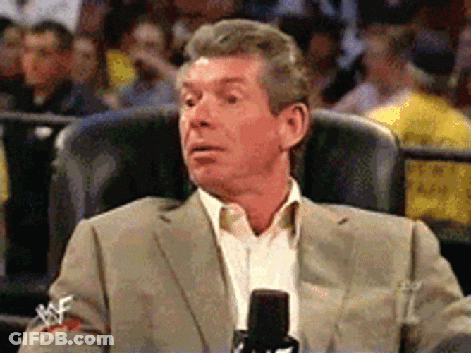 Memorable Vince McMahon Meme Shocked Expression GIF