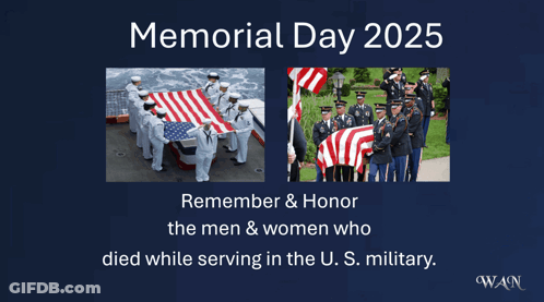 Memorial Day 2025 Remember & Honor Fallen US Military GIF
