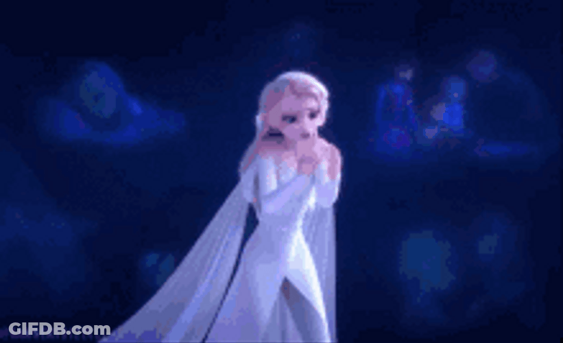 Memories Elsa Singing GIF