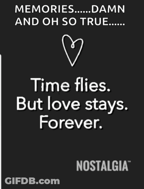 Memories Time Flies But Love Stay Forever GIF