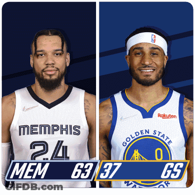 Memphis Vs Golden State Warriors Basketball Players GIF