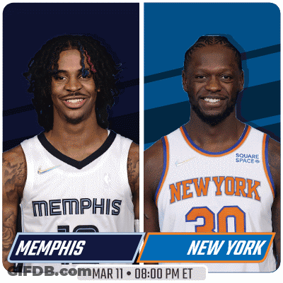 Memphis Vs New York Basketball Game Mar 11 8:00 PM ET GIF