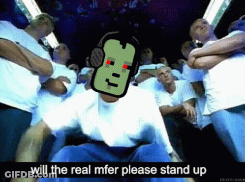 Men Around Headphones Guy Saying Will The Real Mfer Please Stand Up GIF