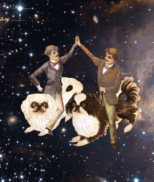Men Art High Five GIF