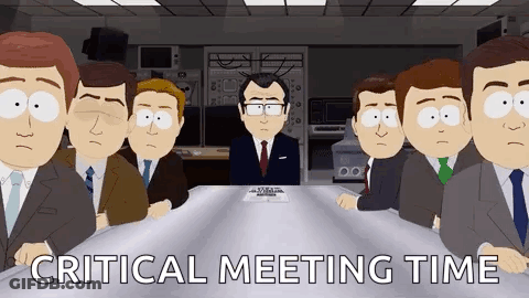 Men At Table Critical Meeting Time GIF