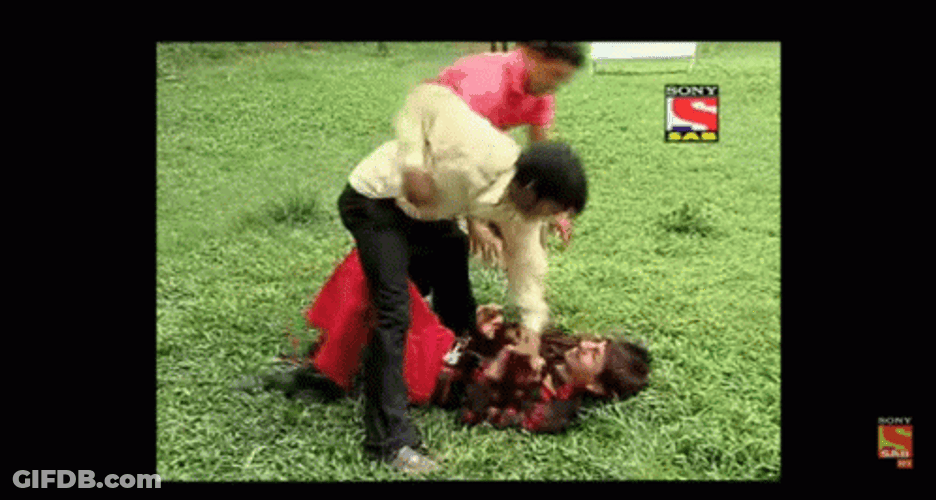 Men Beat Up Friend Prank GIF