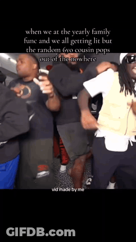 Men Dancing At Family Function GIF