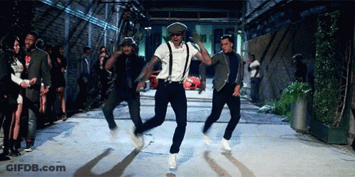 Men Dancing In Alleyway GIF