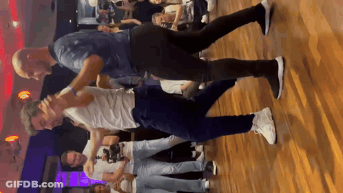 Men Dancing In Dance Studio GIF