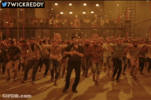 Men Dancing In Front Of 7Wickreddy Sign GIF