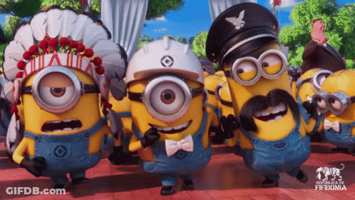 Men Dancing In Front Of Weekend Update Sign GIF