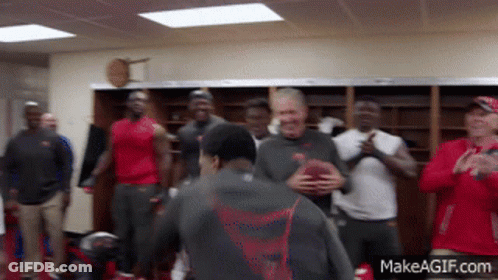 Men Dancing In Locker Room GIF