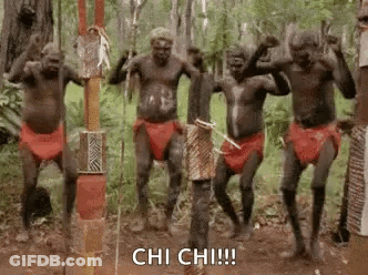 Men Dancing In The Woods GIF