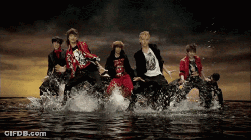 Men Dancing In Water I Love You Shirt GIF