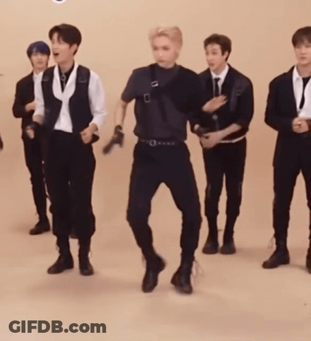 Men Dancing With Dance Racha Background GIF