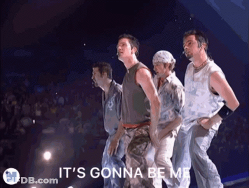 Men Dancing With Its Gonna Be Me GIF