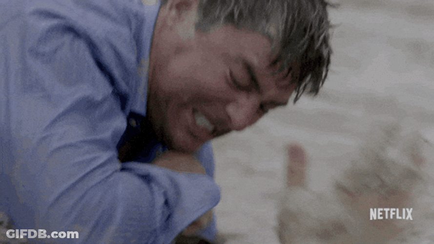 Men Fighting In Water Drowns Opponent GIF