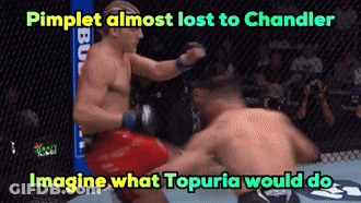 Men Fighting Pimples Almost Lost To Chandler Imagine What Topuria Would Do GIF